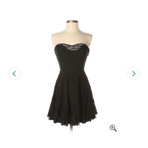 Free People black strapless dress, size M